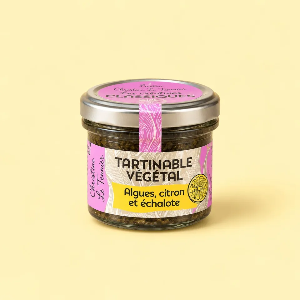 Tartinable Végétal aux Algues, Citron et Échalote, Christine Le Tennier