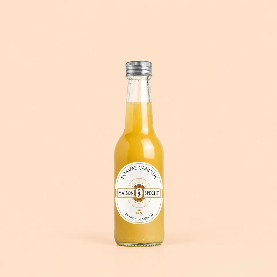 Jus de Pomme candide et note de Sureau, Maison Specht
