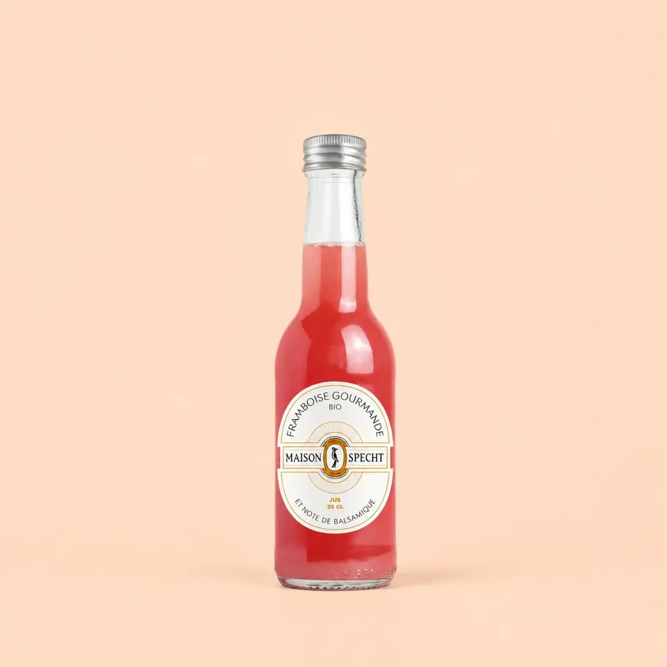 Jus Framboise gourmande et note de Balsamique, Maison Specht