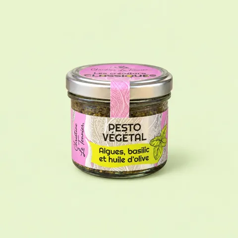 Pesto Végétal aux Algues, Basilic et Huile d'Olive, Christine Le Tennier
