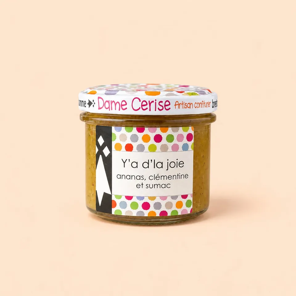 Confiture Ananas, Clémentine et Sumac, Dame Cerise